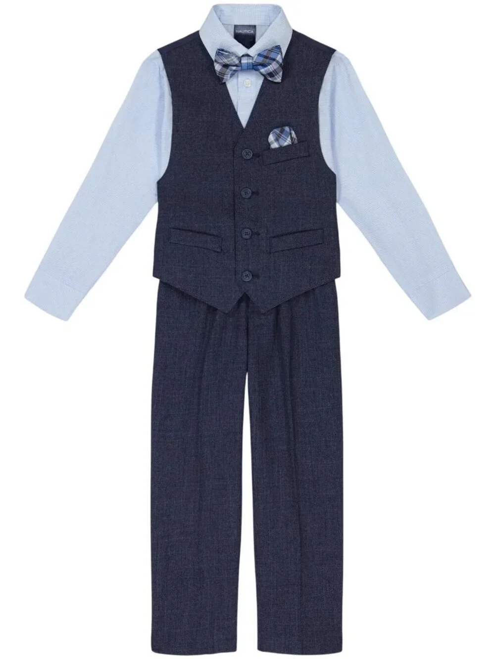 NWT Nautica 4-Piece Formal Suit Set NDFHR17J-425 Tanzanite Blue 4